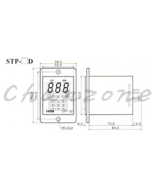 陽明電機 STP系列 指撥設定多功能數字顯示延時計時器 STP-3D